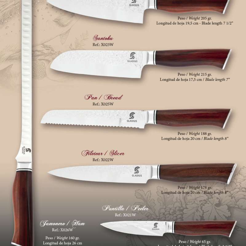 Kitchen Knives - Art Gladius: We forge medieval swords and weapons for collectors and enthusiasts at Toledo