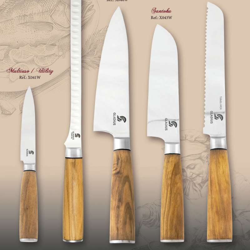 Kitchen Knives - Art Gladius: We forge medieval swords and weapons for collectors and enthusiasts at Toledo